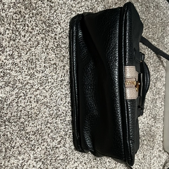 MARC BY MARC JACOBS Black/Beige Leather Roadster Satchel - Picture 2 of 6